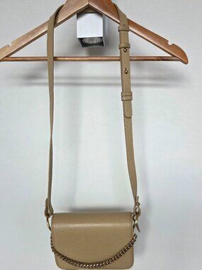 Sancia Louane Chain Bag Tan With Gold  Hardware